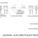 200 Series Black Medium Duty Straight Track