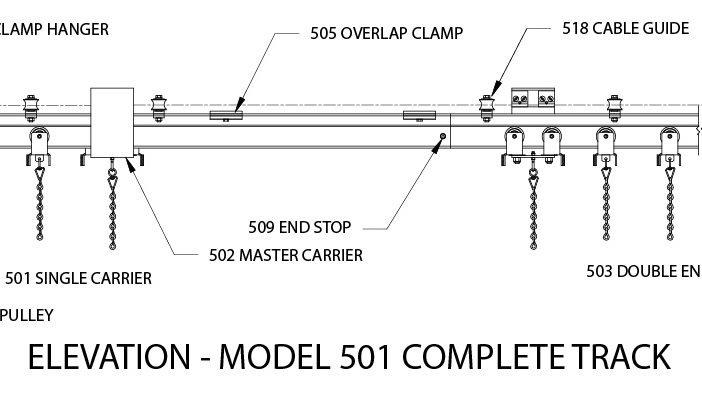 500 Series Heavy Duty Curved Track